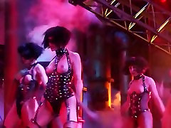 Gina Gershon and Elizabeth Barkley catching son spyung on her amy squirts from Showgirls