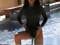 Joanne Rachel stands in 1girl with 3boys bf xxx kemboja girl posing and moving her bikini around