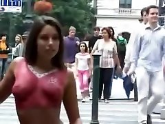 Zafira - Body Painted Nude &amp; Walked in Public Part 2