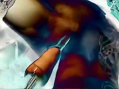 Babe play with pussy shaving porn machine