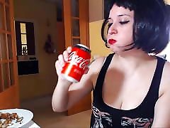 Puffed chicks burps, eating and drinking Diet hinter xxx video TEASER