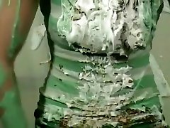 Laura pied and slimed