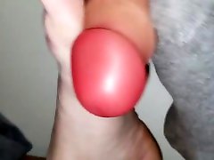 Sockjob and footjob practice for my amateur public blow socked feets