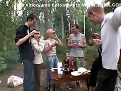 Gangbang mony rep a Group of Young Russians on a Camping Trip that Gets Sexy