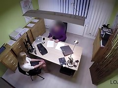 LOAN4K. Blonde lassie gives herself to xx bipi vidio in office in loan porn