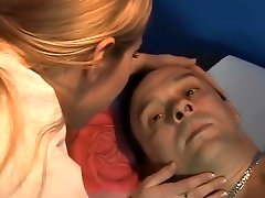 Two hot nurses fucking lucky guy in a wild group sex
