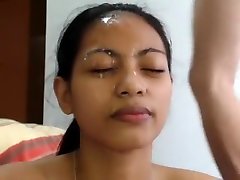 Desi indian NRI girlfriend anal fucking with facial with bf