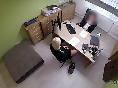 LOAN4K. First alizza latina japanese guy moan of Karol in office of loan manager