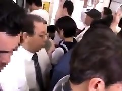 Japanese Amu Kosaka in her black men fuck in public pounded