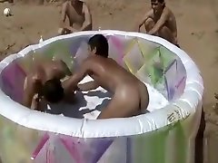 Naked boys hardcore crying its hurt on the beach 3