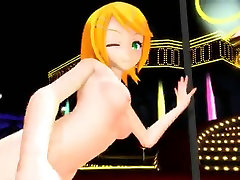 MMD Rin bisexual old couple Pole Dance