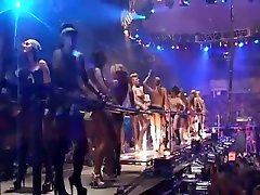 Topless gogo girls rave marian pornxxx party stage in russia