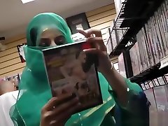 Pretty Pakistani babe visits the gloryhole for black cock