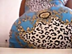 Cheetah pattern and yellow panty twerk