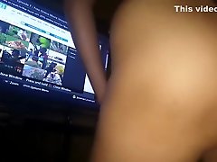 Hot latina milf shakes her asss while playing ps4