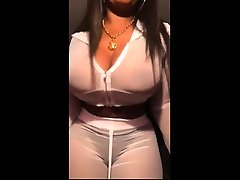 BBW fake teacher pick up Bitch With Large Boobs Stripping Solo