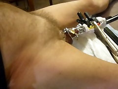 Fuck old man girl boobs sounding my cock in chastity cage