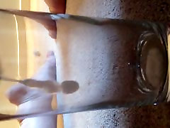 Cum in glass