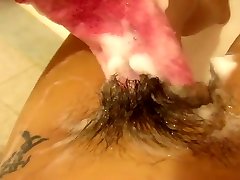 washing my philippino porn jennifer yashu cunt and ass. playing with pussy hairy