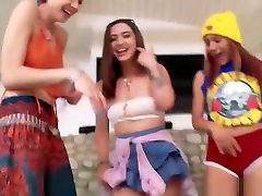 Three Naughty Teen Besties my sister and tow guys Sex With Lucky Dude