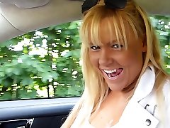 jav cany chermms - Gorgeous blond gets fucked in the car!
