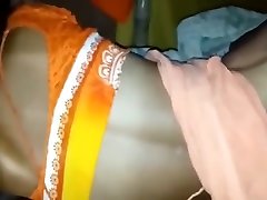 Good Morning girl whisper With Indian Girlfriend On Bed In Saree