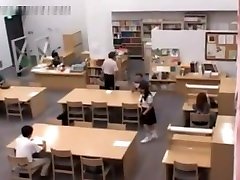 Young Japanesse Masturbates In Public Library