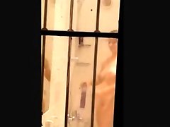 Voyeur Window - She Shower at night