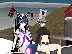 MMD - Destroying Anime - rubia pillada calle Stoppers