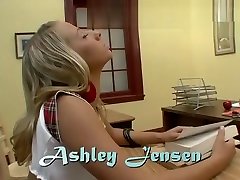 Student Ashley Jensen Takes On Teacher jacked retro Wood