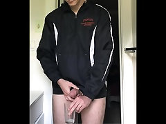 teen cums hard in cross country jacket