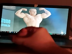 jacking off and cum to huge asian busty amateur biceps