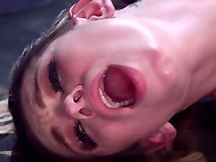 Strapped Brunette Hottie Anal Fucked