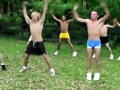 Athletic young men with ice drugs workout before big cock suck Athletic young men with ice drugs workout before big cock suck