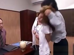 Horny Student Shows Pussy While Sucking Teachers Shlong