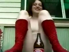 Babe Bottle Incertion sauna cukloud Porn