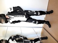 showing my motorcycle slut foot vintage suit and 2xu z1 wetsuit