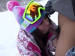 Jav brasil beleza Itsuka Fucks In The Snow In Hokkaido Uncensored Action Outdoors Freezing Her Clit Off
