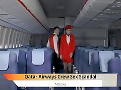 Qatar Airways crew room sexcom stepmother for cash on board.....beautiful MILF crew