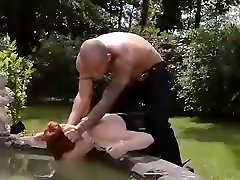 Red head submissive cuffed and controlled by friend nude bdsm Czech Dominatrix
