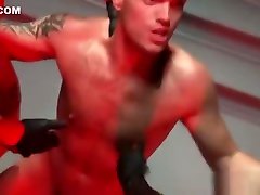 Bound dude whipped and fucked gay BDSM part1 Bound dude whipped and fucked gay BDSM part1