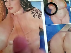 Wanking and cumming over a fuck her and she shits titted porn mag slut