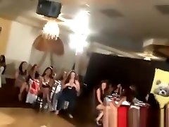 Busty cfnm girls get tits out for stripper