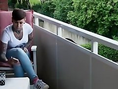 HITZEFREI Tattooed short haired MILF takes a big dick