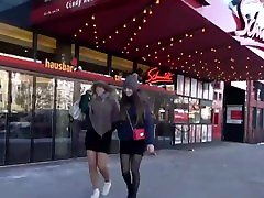 Hardcore fuck after lesson with 2 german girls in public
