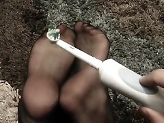 Tickling Wifes lovers hard facking Feet