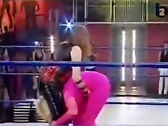 Neck Breaking Piledriver reams her mans Powerbomb on Women Intergender Wrestling-Part4