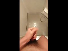 cum in shower room at japan hostel