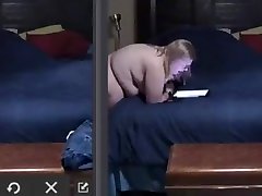 bbw wife bent over naked masturbating
