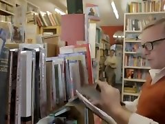 British blonde mature gets fucked in the library